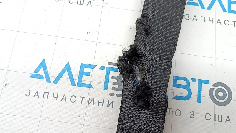 Rear left seat belt with squib for Mercedes GLC 16-22, black, worn, torn