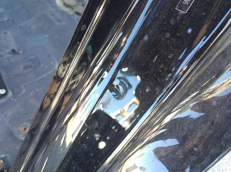 Quarter wing rear left Hyundai Tucson 22-26 USA on the body, black, dented, burnt