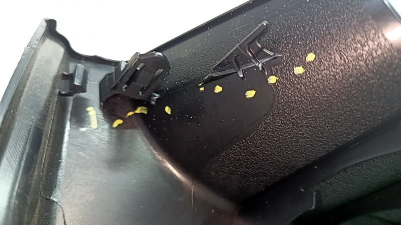 Lower trim of the trunk door of Toyota Prius 50 16-22 black, scratches, broken fasteners
