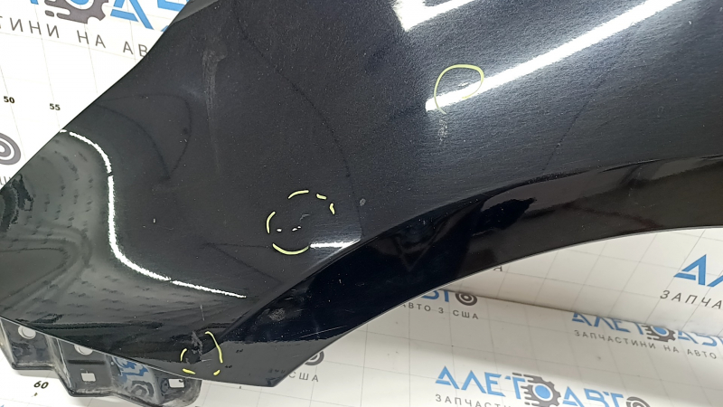 Front left fender Toyota Prius 50 16-22 black 218, dented, bumps