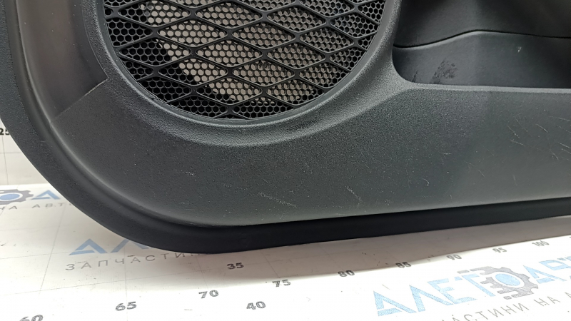 Door trim panel front right Toyota Prius 50 16-22 black with black plastic insert, armrest black leather, scratches