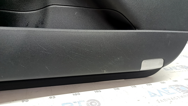 Door trim panel front right Toyota Prius 50 16-22 black with black plastic insert, armrest black leather, scratches
