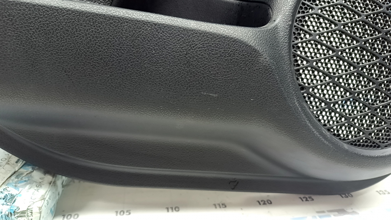 Door trim panel rear left Toyota Prius 50 16-22 black, black insert, armrest leather black, scratches