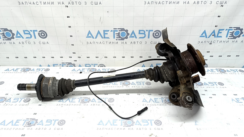 Rear left axle with hub for BMW 3 Series F30 12-18 with cover, RWD, PHEV, with drive, hub and ABS sensor, rusty