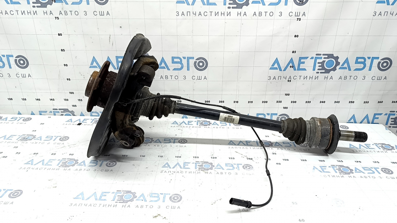 Rear left axle with hub for BMW 3 Series F30 12-18 with cover, RWD, PHEV, with drive, hub and ABS sensor, rusty