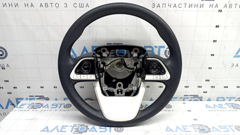 Naked steering wheel for Toyota Prius 50 16-22, black rubber, with buttons, scratches