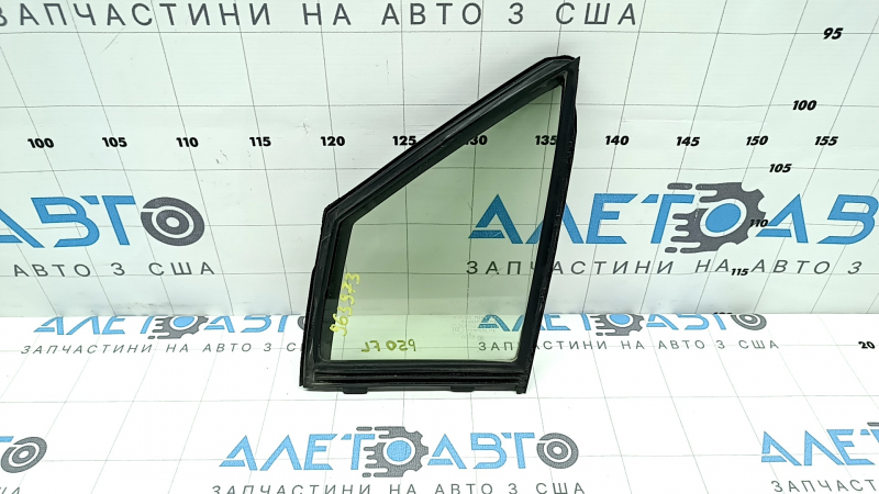 Toyota Prius 50 16-22 front left triangle door glass with seal, scratches
