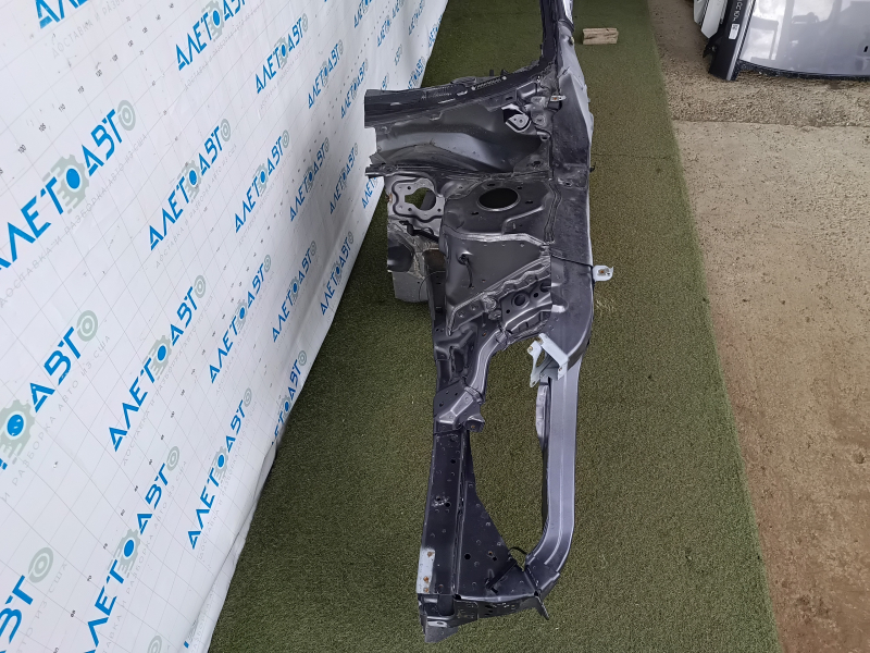Front left quarter panel of Honda Accord 13-17 sawed off, with central pillar, graphite, bumps