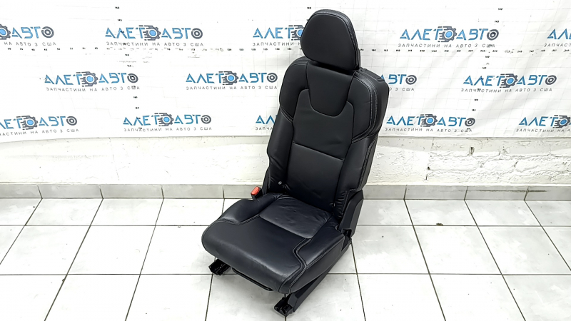 Left rear seat, 2nd row, Volvo XC90 16-23, black nappa leather, for 3rd row, scratches