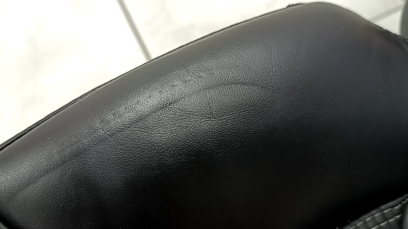 Left rear seat, 2nd row, Volvo XC90 16-23, black nappa leather, for 3rd row, scratches