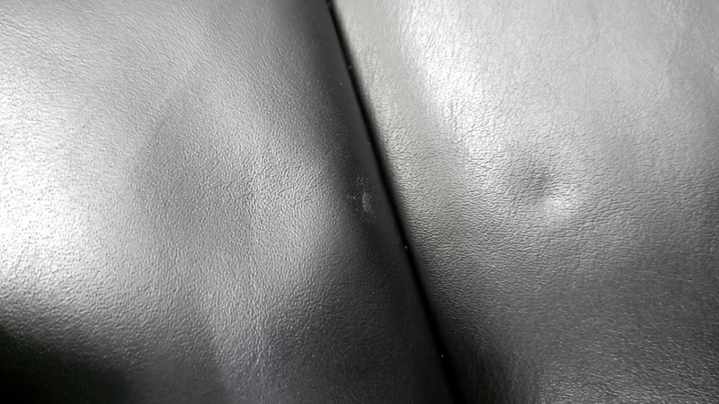 Left rear seat, 2nd row, Volvo XC90 16-23, black nappa leather, for 3rd row, scratches