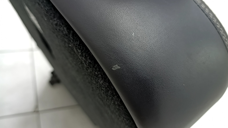 Left rear seat, 2nd row, Volvo XC90 16-23, black nappa leather, for 3rd row, scratches
