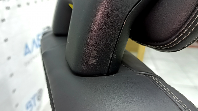 Left rear seat, 2nd row, Volvo XC90 16-23, black nappa leather, for 3rd row, scratches