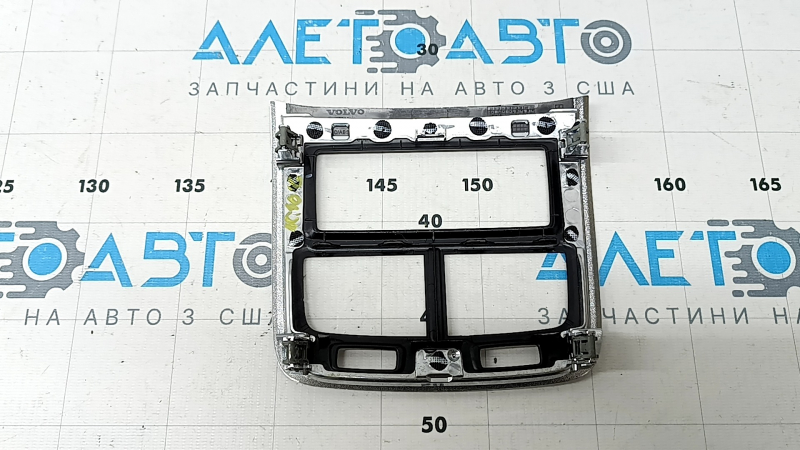 Rear center console trim Volvo XC90 16-25 type 1, gloss black, scratches, bumps