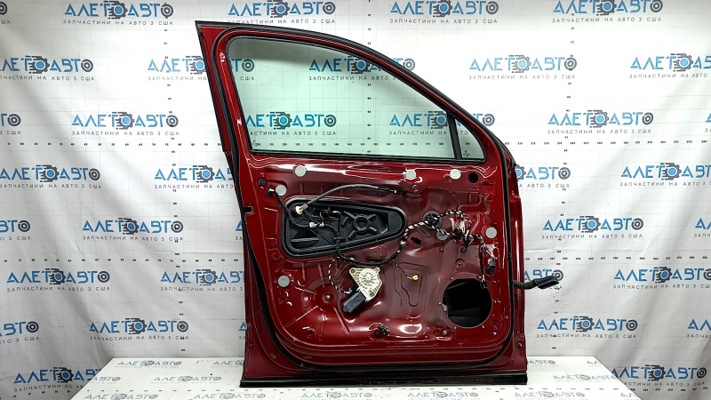 Front left door assembly for VW Tiguan 18-24 keyless, red LA3Q, scratches