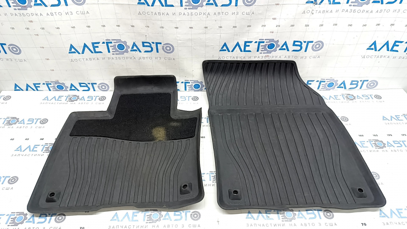 Set of interior mats, rubber, Volvo XC90 16-23 for 3rd row, tear, scratches, scuffs