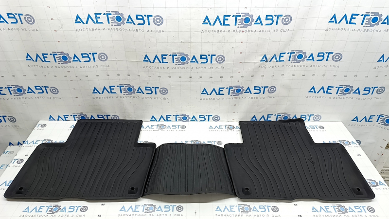 Set of interior mats, rubber, Volvo XC90 16-23 for 3rd row, tear, scratches, scuffs