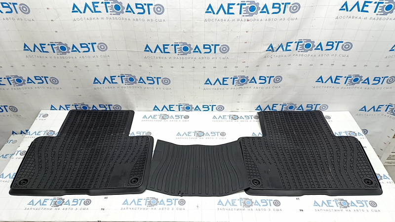 Set of interior mats, rubber, Volvo XC90 16-23 for 3rd row, tear, scratches, scuffs