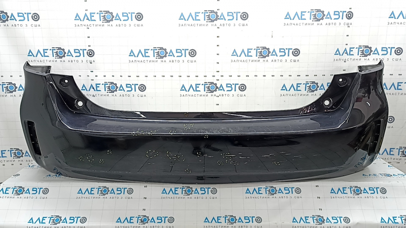 Bare rear bumper for Toyota Prius V 12-17 without lip, black, dents, scratches