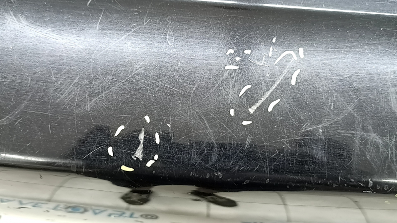 Bare rear bumper for Toyota Prius V 12-17 without lip, black, dents, scratches