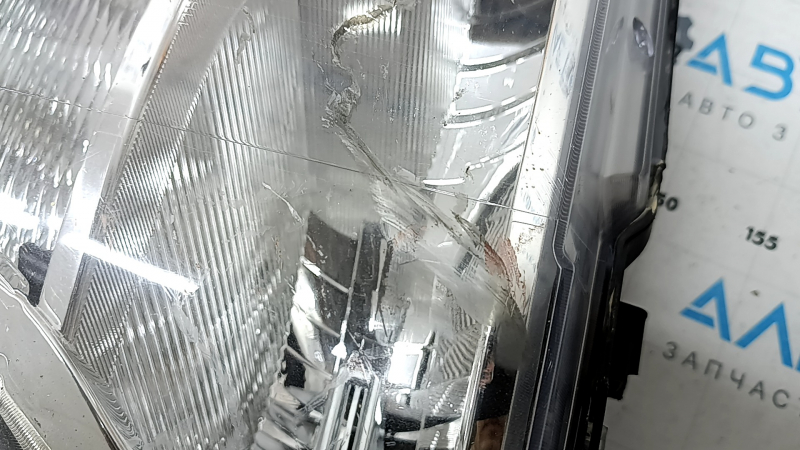 Ford F-150 18-20 left front headlight, bare, halogen, broken housing, scratches
