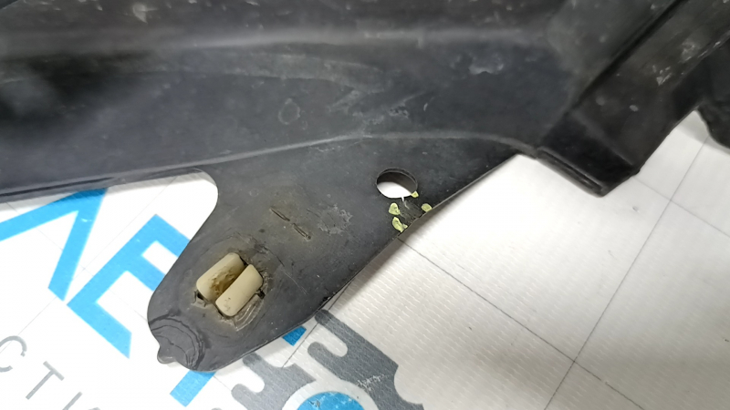 Front bumper, bare, Toyota Prius V 15-17 rest, black, crack, cracks in fasteners, scratches