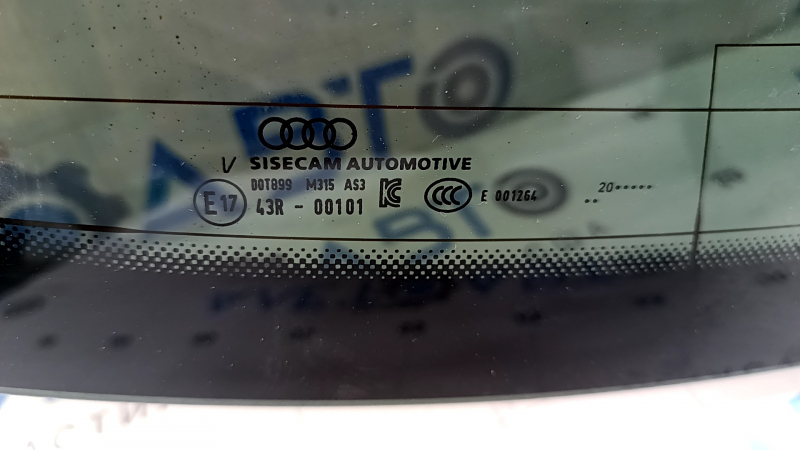 Rear window of the Audi Q3 83A 19-25 trunk lid, tinted, scratched, heated, contact unsoldered