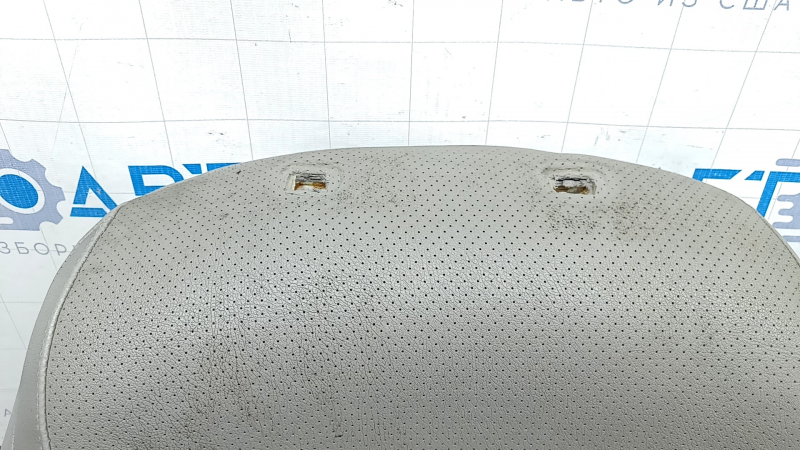 Toyota Prius V 12-17 passenger seat back upholstery, gray, perforated, dry-cleanable leather