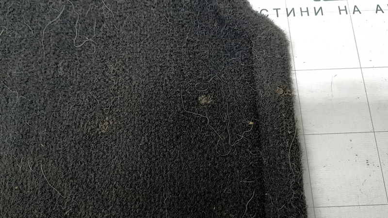 Rear fabric floor mat for Toyota Prius V 12-17 black, for cleaning