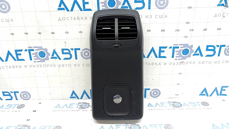 Ford Escape MK4 2020 rear center console trim, black, without charging port, worn