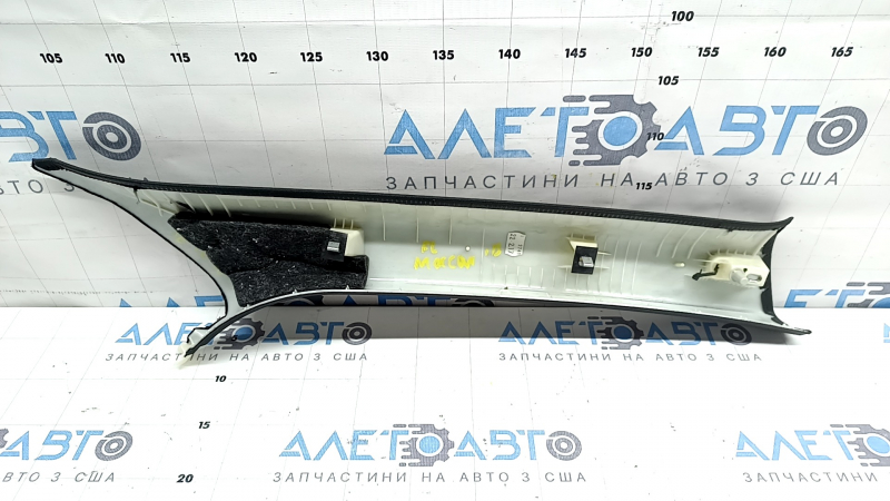 Left front pillar trim for Porsche Macan 15-21, black fabric, scratches