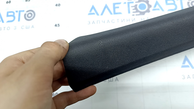 Left front pillar trim for Porsche Macan 15-21, black fabric, scratches
