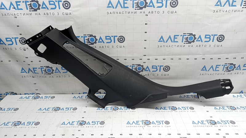 Rear left door sill trim for Porsche Macan 15-26, black, airbag-ready, worn