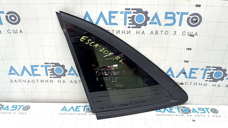Rear left window, fixed glass, Ford Escape MK4 20-26, tinted, matte black, scratches