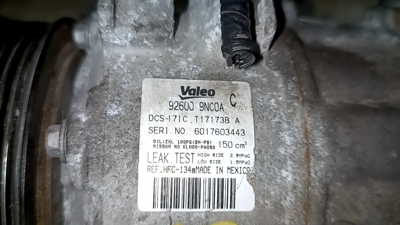 Infiniti JX35 QX60 16-20 air conditioning compressor, shavings inside, on spare parts