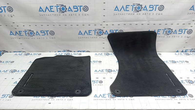 Set of fabric floor mats for the Porsche Macan 15-23, black