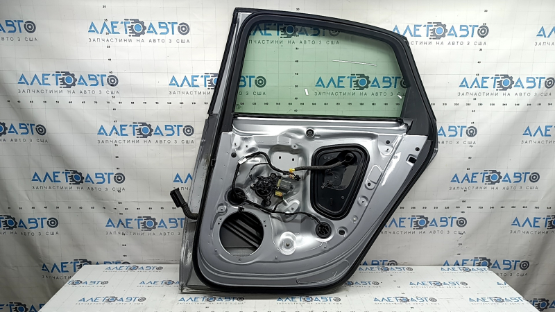 Rear right door assembly for Audi A4 B9 17-19 silver LZ7G, keyless, butt, painted 0.15