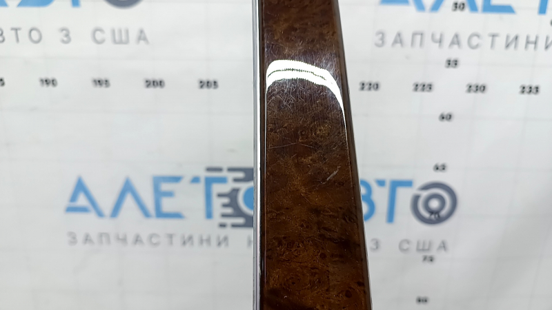 Set of interior trims for Audi A4 B9 17-19 in brown wood, quattro, scratches