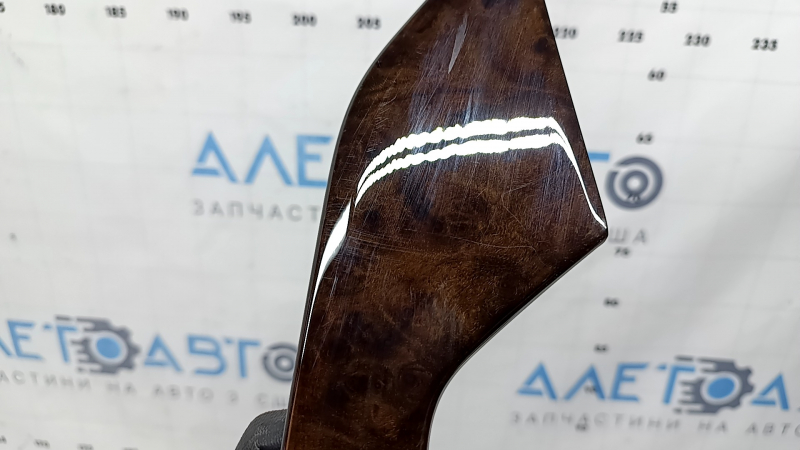 Set of interior trims for Audi A4 B9 17-19 in brown wood, quattro, scratches