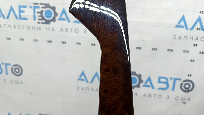 Set of interior trims for Audi A4 B9 17-19 in brown wood, quattro, scratches