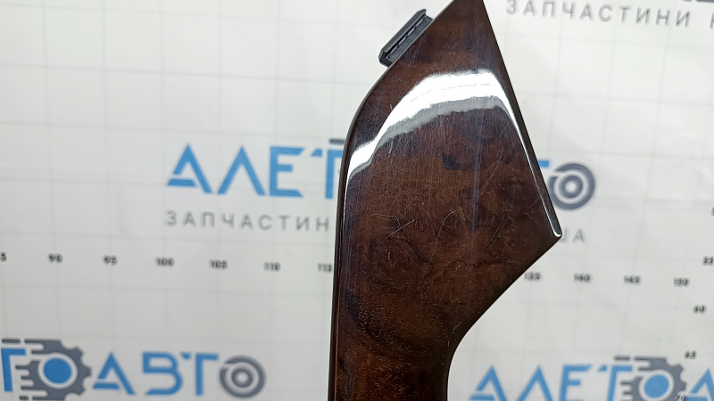 Set of interior trims for Audi A4 B9 17-19 in brown wood, quattro, scratches