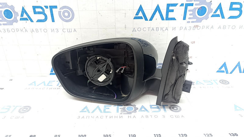 Left side mirror assembly for Ford Escape MK4 20-26, 7 pins, heated, BSM, black, without mirror element, scratches
