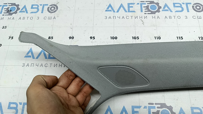 Upper right front pillar trim for Audi A4 B9 17-17, gray, Bang and Olufsen, dry-cleanable