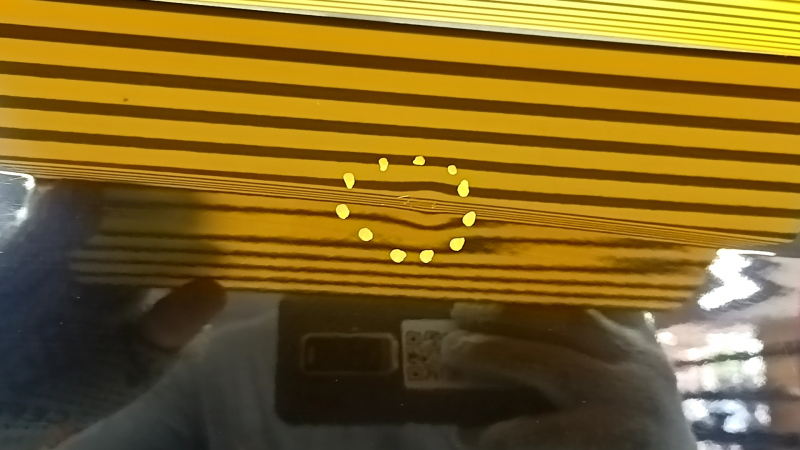 Complete rear left door for an Audi A6 C8 19-21 keyless, triplex, door closer, under the curtain, blue LX5B, dent, bump