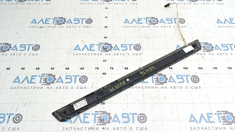 Audi A4 B9 17-20 S-Line outer front left door sill trim with backlight, scratch, chrome bulge