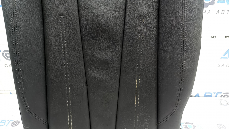 Left rear seat backrest for Audi A4 B9 17-19, black leather, heated, dry-cleanable
