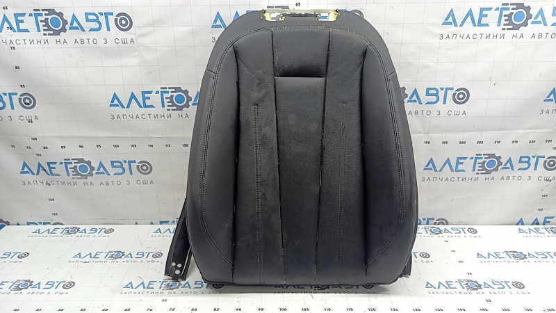 Audi A4 B9 17-19 passenger seat back upholstery, black leather, heated, dry-cleanable