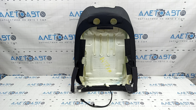 Audi A4 B9 17-19 passenger seat back upholstery, black leather, heated, dry-cleanable