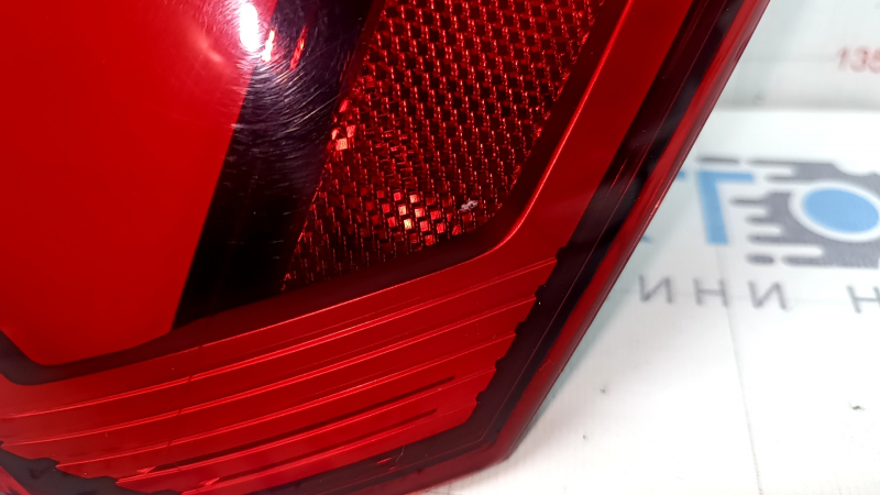 Audi A6 C8 19-24 right outer fender light, animated, with chrome molding, worn, bumper