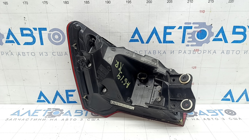 Audi A6 C8 19-24 right outer fender light, animated, with chrome molding, worn, bumper